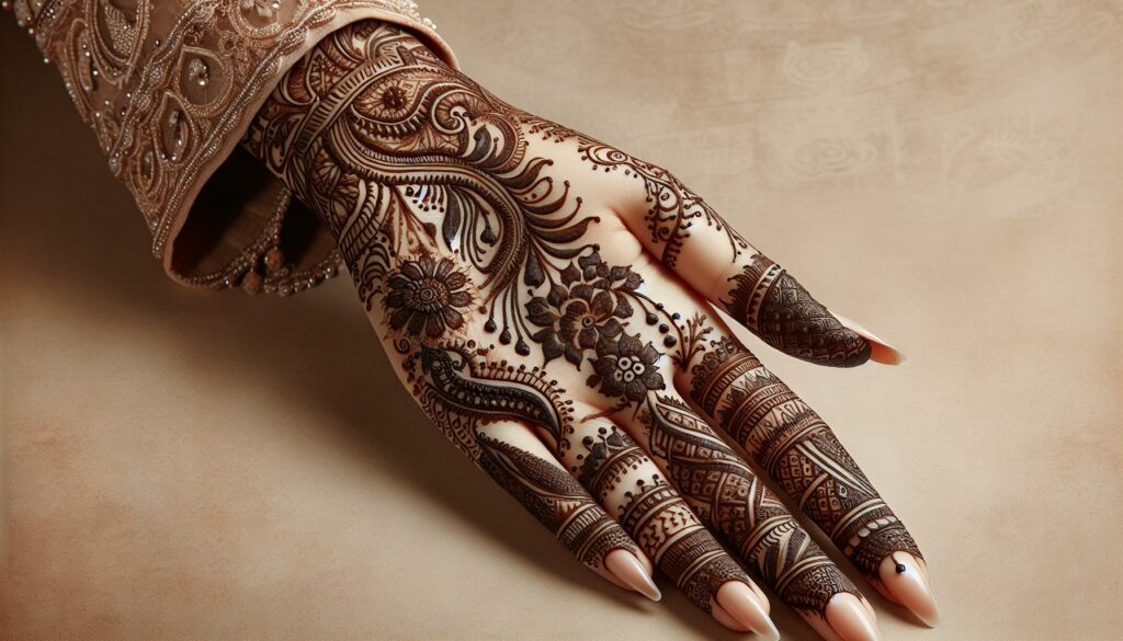 bridal:ppnjsswns5w= stylish back hand mehndi design